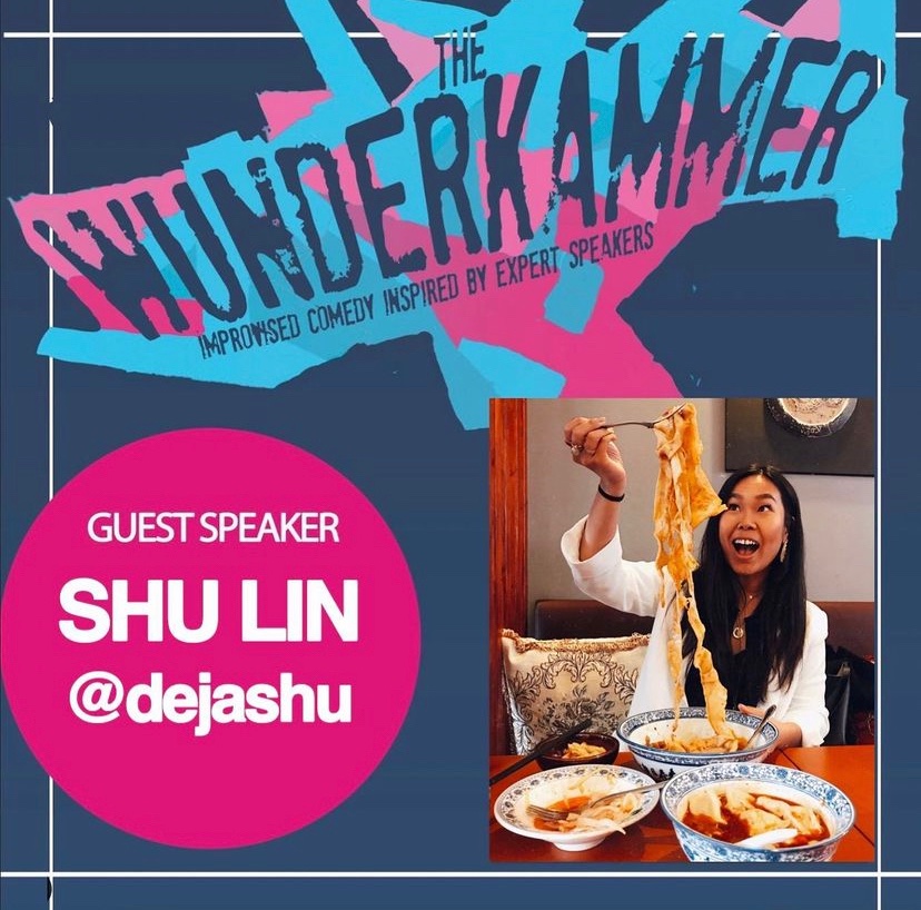 dnayscomedy's tweet photo. ONE WEEK TO GO! the Wunderkammer returns to @CamdenPT on Sun 23 Oct! Improv comedy inspired by guest expert speakers including @dejashu . Tickets https://t.co/k0iTJJvvlJ https://t.co/7zVTdY12Qx