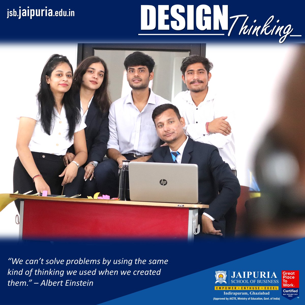 JSBGhaziabad's tweet image. Complete Album of the Event is in facebook fan page (copy &amp;amp; paste the link to access ) : bit.ly/3CvclVe

Jaipuria (jsb.jaipuria.edu.in) has conducted a Workshop on Design Thinking. 
#designthinking #designthinkingmethod #designthinkingforkids #designthinkinginaction