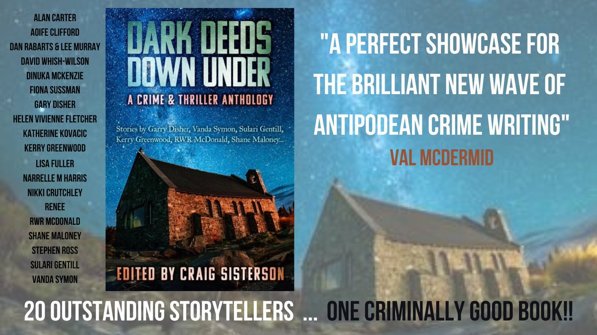 📢📢 Melbourne booklovers, head to @ReadingsBooks in St Kilda this Thursday at 6.30pm for a fab celebration of antipodean noir and launch of #DarkDeedsDownUnder. Join publisher @LindyCameron1 and contributors incl @rwrmcdonald, @aoifejclifford, @KathKov1: readings.com.au/events/book-la…