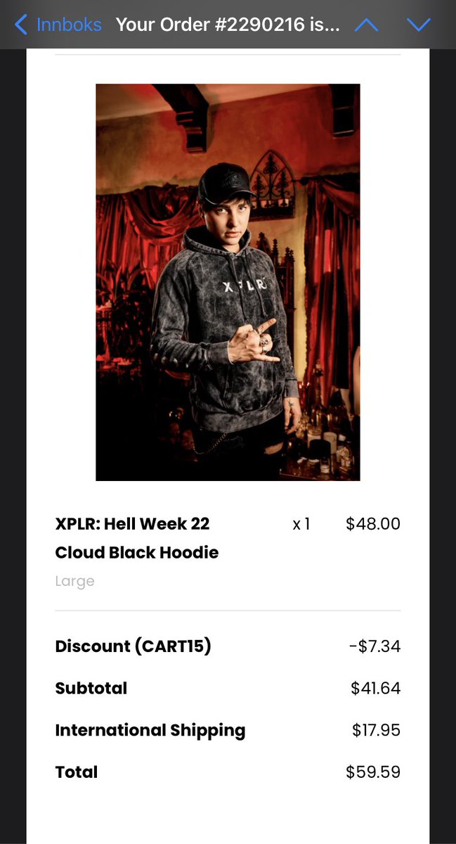MartinWikmark's tweet photo. Got some #HellWeek merch😈😈

@SamandColby @SamGolbach @ColbyBrock https://t.co/aB4Y9qop0g