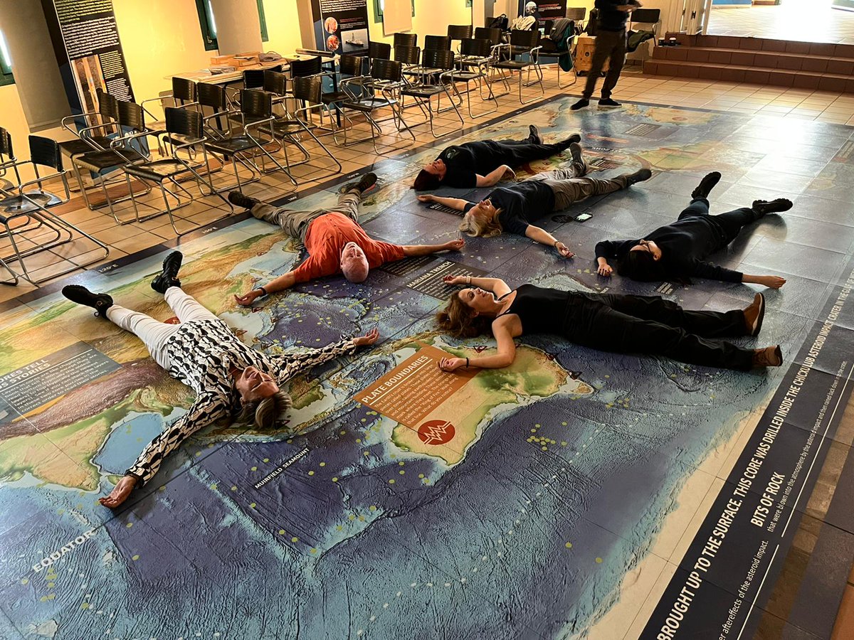 US_SciOD's tweet photo. Putting together our floor map was hard work, but @TheJR team has our exhibit on #Santorini ready for visitors! Come see us at the Bellonio Cultural Center today through Oct. 23rd to learn about #EXP398 and arc volcanoes!

📸: Susan Schnur / IOPD
#NSFfunded @ECORD_IODP https://t.co/SbdIPiWFUi