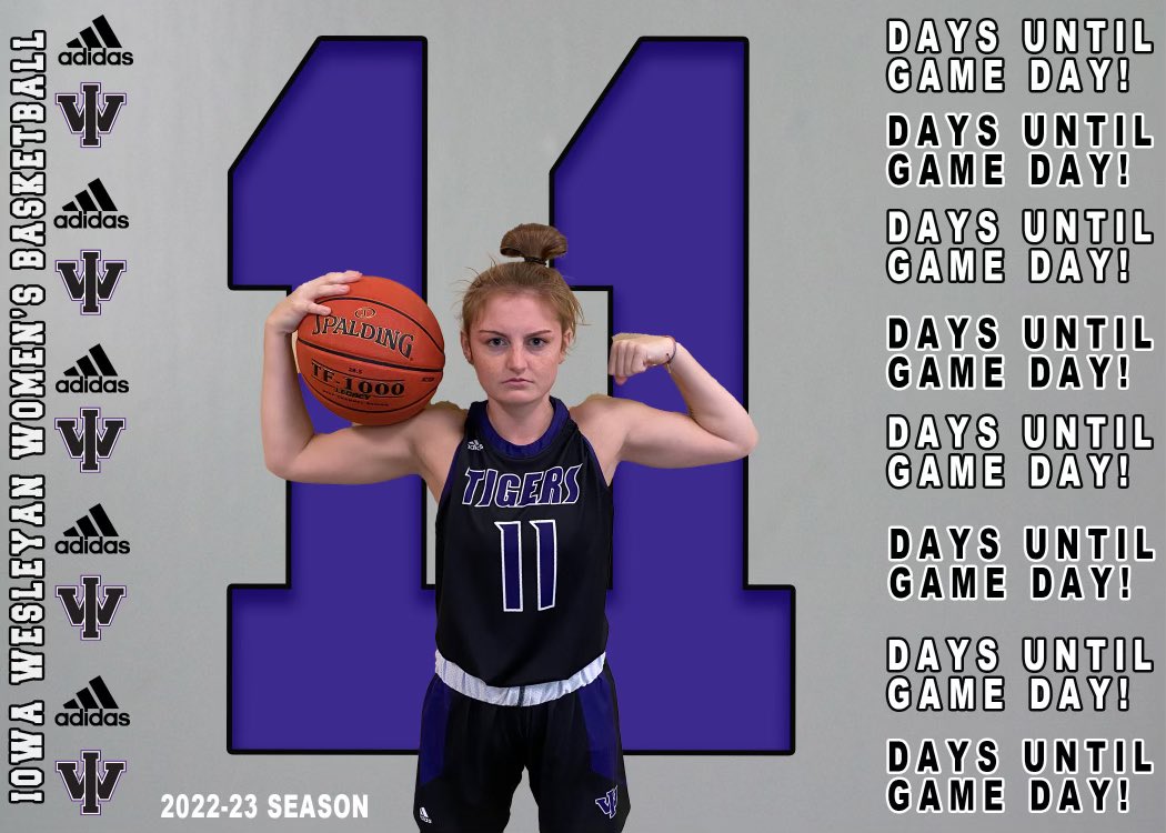 IWTigersWBB's tweet photo. It’s getting serious. 11 days til tip-off. #WeAreIW https://t.co/yZ1muCmbzd