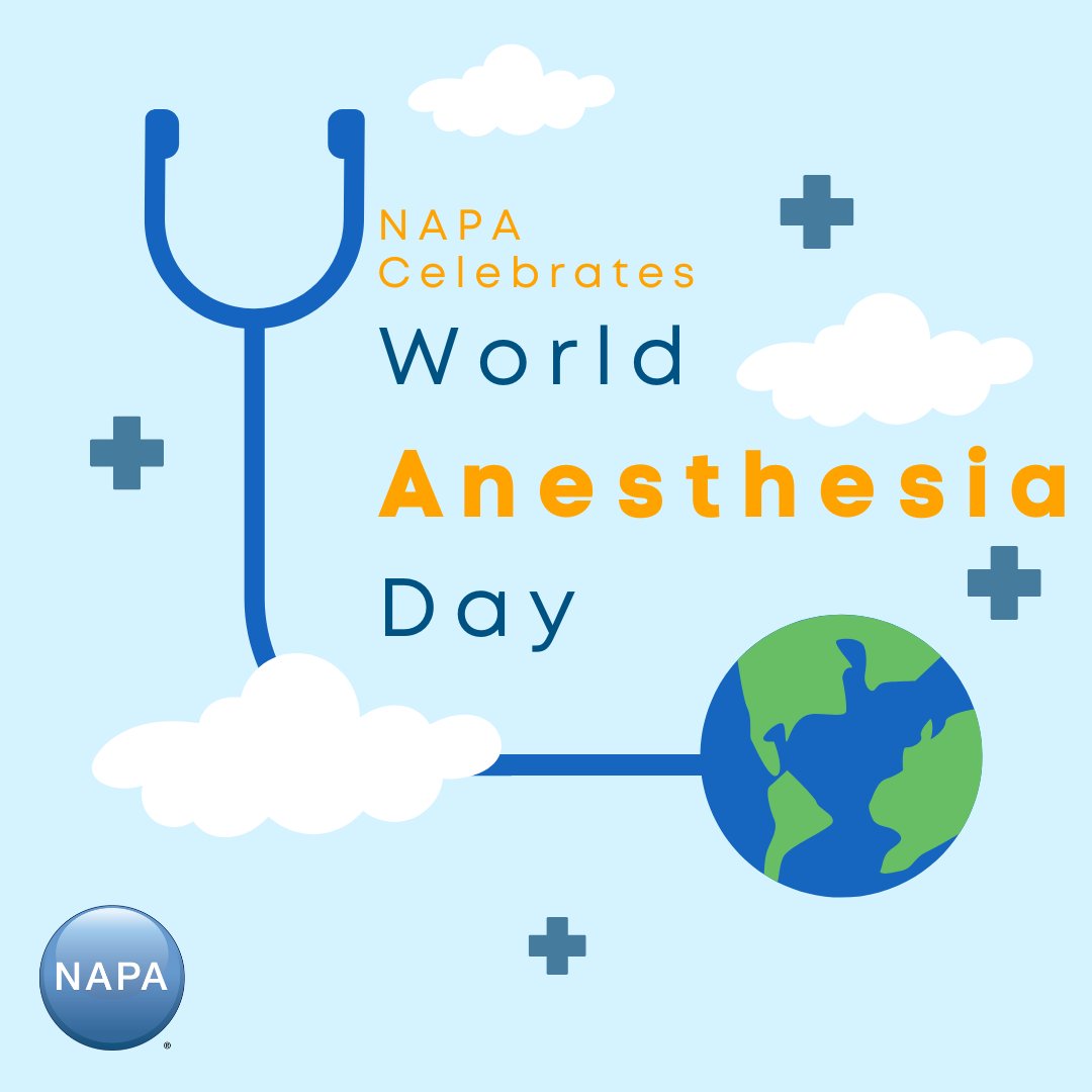 NAPAanesthesia's tweet photo. #WorldAnesthesiaDay marks one of the top innovations of all time — the use of ether anesthesia. This year, we celebrate the anniversary of this event, which forever changed modern medicine. #WorldAnesthesiaDay2022 #OneNAPA https://t.co/M1MhWGrIR7