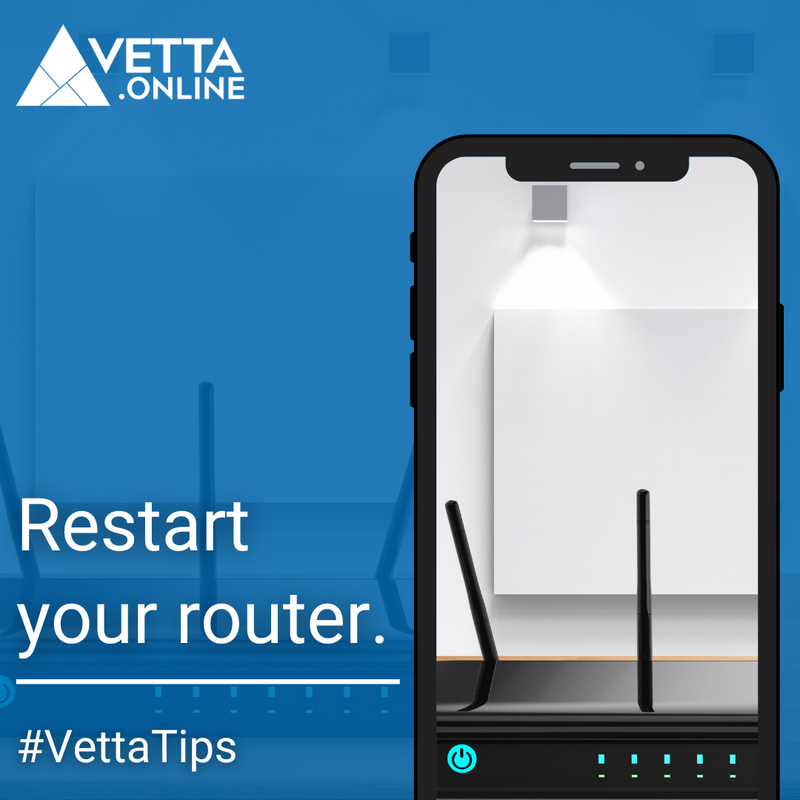 VettaOnline's tweet image. 🚀 Run a speed test and write down your upload and download speeds before restarting your router.  

Consider calling your Internet Service Provider (ISP) if there is no improvement after the restart. 💁 

#VettaOnline #InternetConnectionTips #InternetSpeed #Router #VettaTips