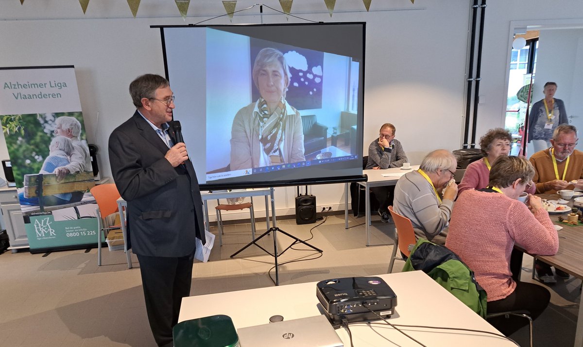 11de Ontmoetingsdag Jongdementie van Alzheimer Liga Vlaanderen was een succes. Thema van dit jaar: Verbinding.  #jongdementie #dementie
