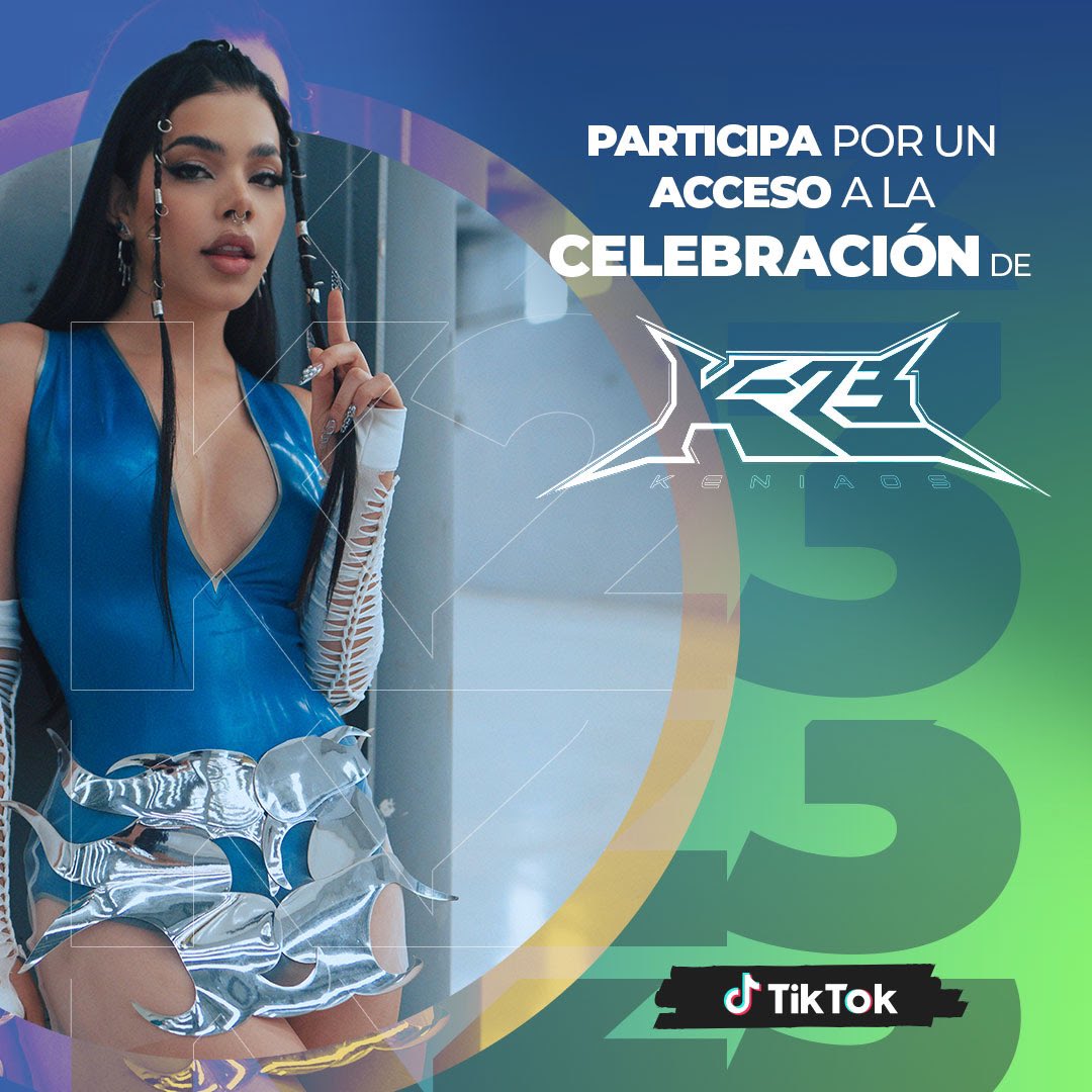 KeninisMx's tweet photo. Keninis pueden ganar un acceso a la fiesta de “K23”. Solo tienen que subir un video cada día en TikTok con cada audio revelado (10 en total). ¡Es IMPORTANTE usar todos los audios para hacerlos virales! https://t.co/iErvjkX5xj