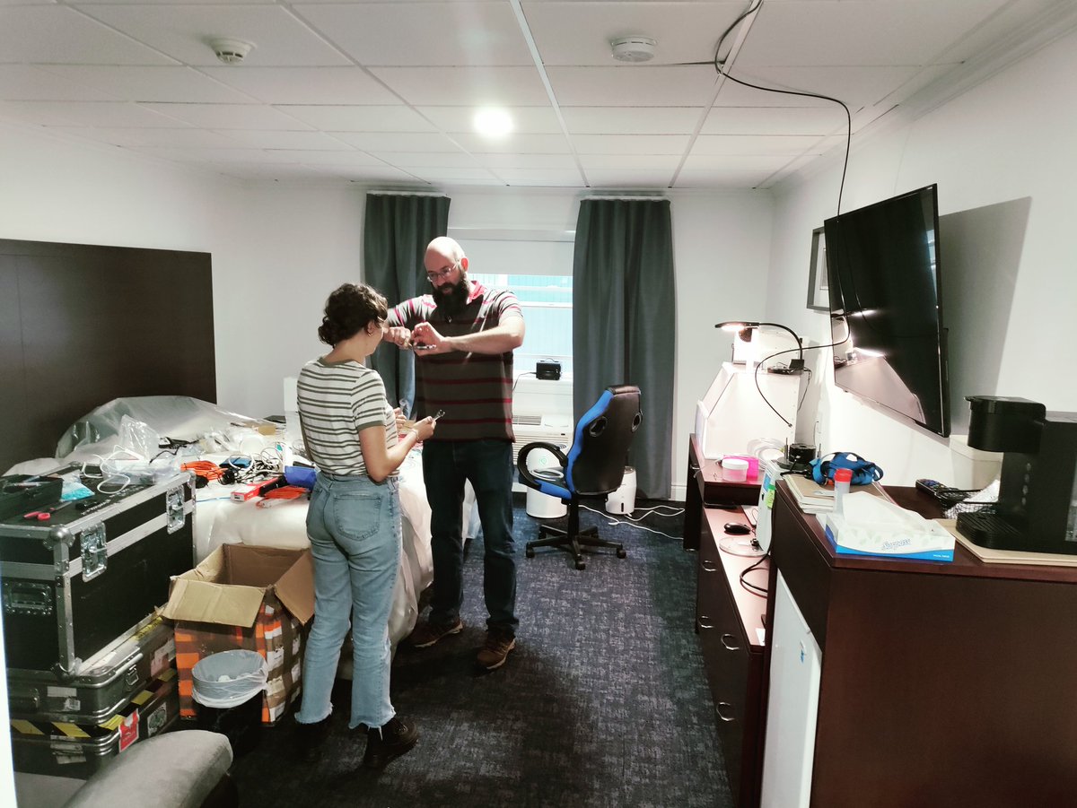 jimmcquaid's tweet image. The #MPhase INP analytical facility is established. Top work from @MarkDTarn and @Polly__Foster 
The full project team has initial briefing at airport tomorrow and shakedown flight(s) planned for Tuesday.