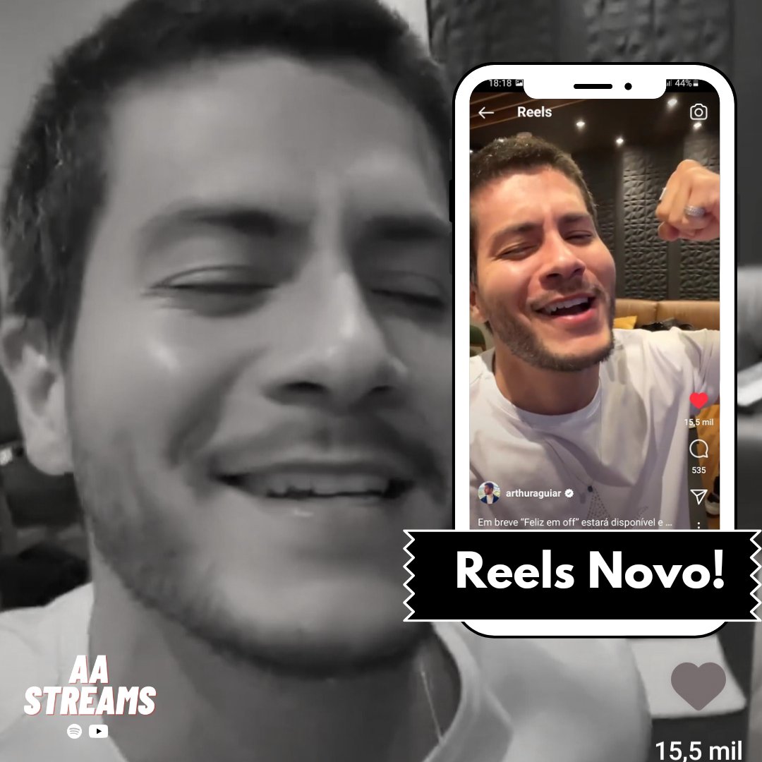 Arthur Aguiar acabou de postar um trecho original de "Feliz em Off"! 😍 E pediu pra usarmos bastante o áudio e marcar ele! Bora fazer isso?
Não esqueçam de curtir, comentar, salvar e compartilhar! 🥰💚❤🎧

📲 | <a href="/Aguiarthur/">Arthur Aguiar</a> via Instagram Reels 

🔗instagram.com/reel/CjyfUlbBr…