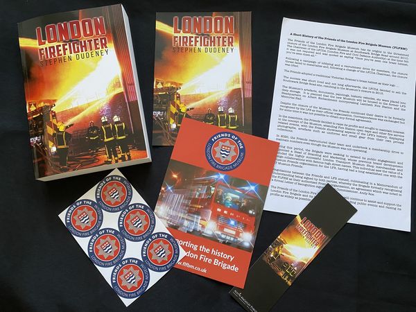 FLFBM2022's tweet photo. Congrats to our two Shoreditch raffle winners, Dyon and Evie. They each received a copy of London Firefighter signed by the author, Steve Dudeney, who very generously donated the proceeds from the raffle to the Friends of the London Fire Brigade Museum. https://t.co/qLEbrr0W0y https://t.co/9h9E4idKhf