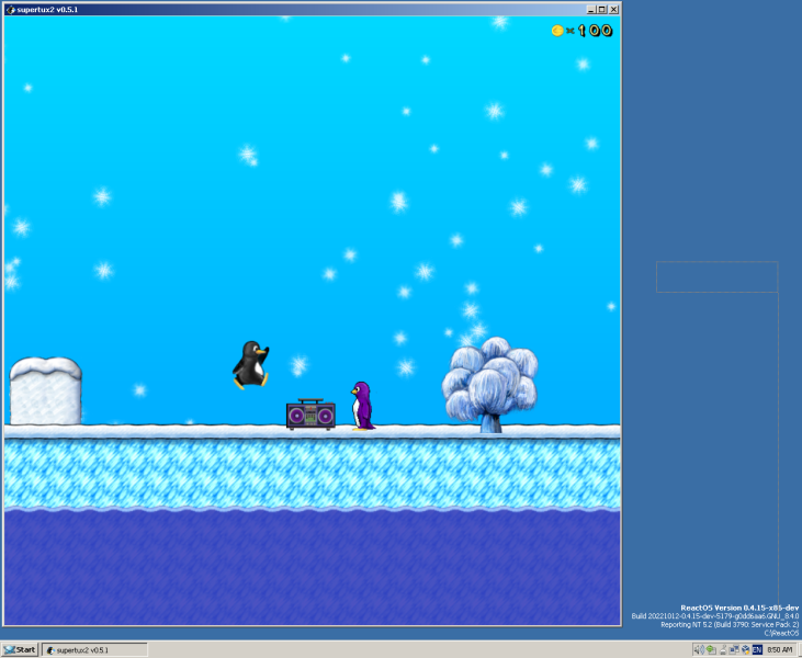 reactos's tweet image. SuperTux 2 0.5.1 runs on #ReactOS perfectly, with audio!
Test: @winterhell2002

#gamer #gaming #SoftwareEngineering #softwaredevelopment #Software #SoftwareTesting