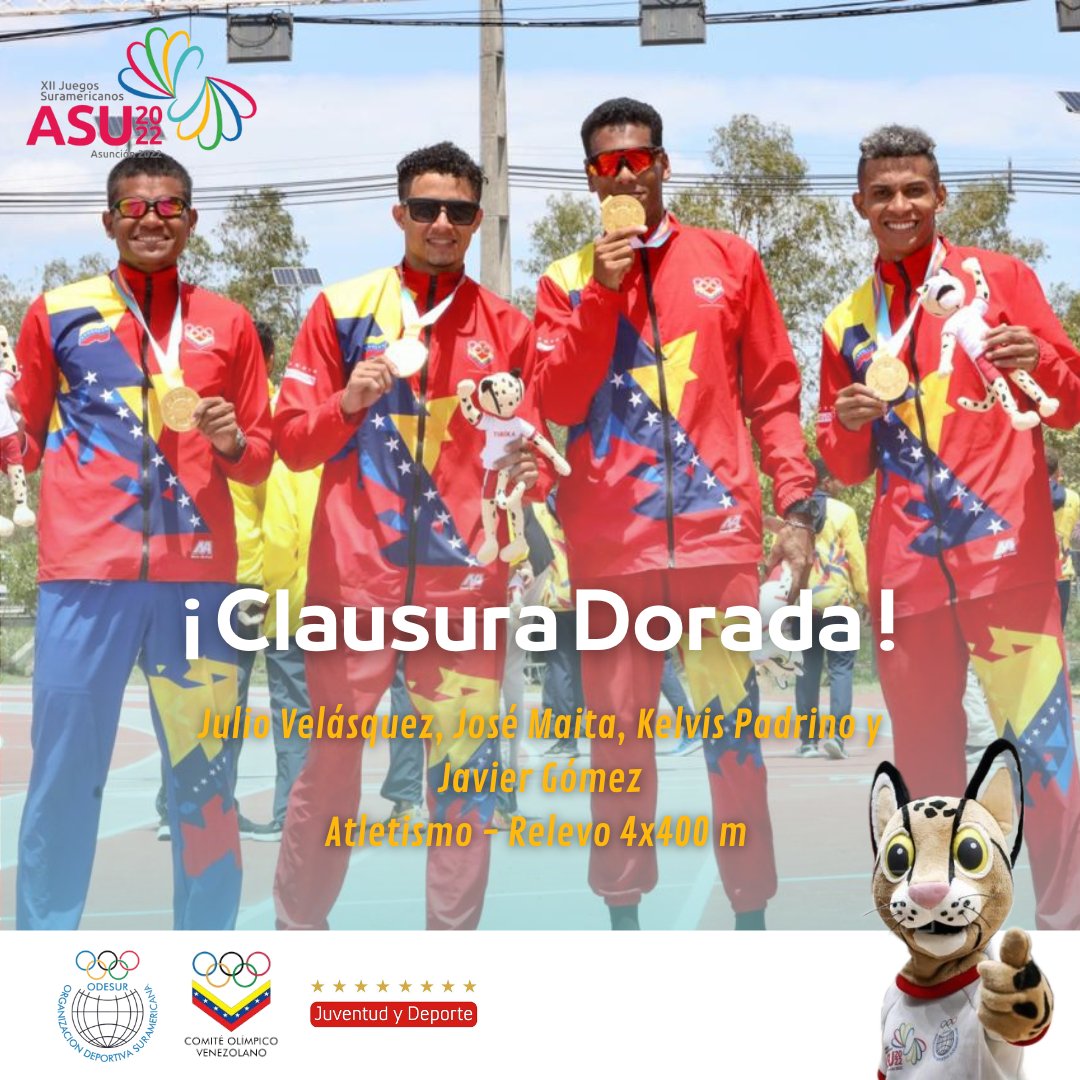 legisla2022's tweet photo. #EnBarinas los Movimientos Sociales Sector Deportivo @SoyPsuvBarinas @PartidoPSUV Felicitamos A los Atletas abanderados de Oro 🥇que han dejado en Alto El tricolor Venezolano.#Asu2022!🇻🇪🫶🏻🇵🇾 #JuegosSuramericanos #Venezuela @NicolasMaduro @MervinMaldonad0 @pinfantea @jaarreaza https://t.co/g9jxSoQDFU