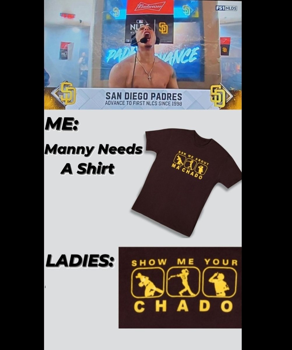 Show Me Your Chado!!  

#showmeyourchado #marcticcreations #PadresWin #padresgoose #sandiegopadres #PadresBaseball #Playoffs #SanDiego #slamdiego #baseball #padresgirls #FriarFaithful #showmeyourtatis #showmeyournono #Manny #Machado #chado #puns