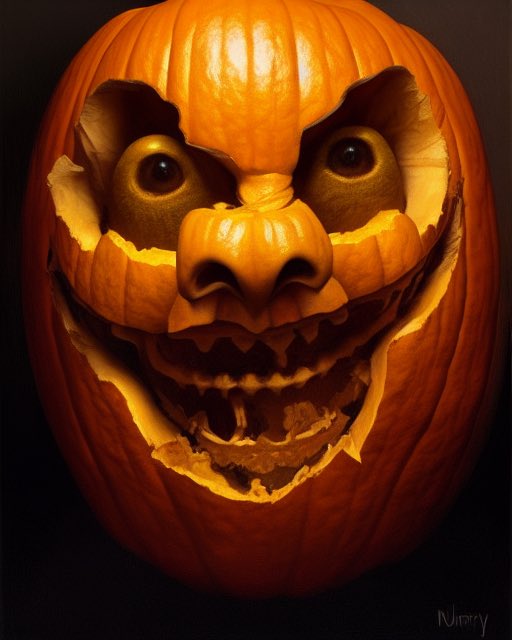 dionna_bailey's tweet photo. @Pixelmindai Scary pumpkin! #pixelmind https://t.co/69zMlsvVFH