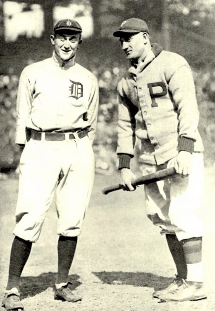 Today in Sports History: (10/16/1909) Honus Wagner’s @Pirates defeat Ty Cobb’s @tigers 8-0 and win the World Series. Bad time for DET as it’s their 3rd straight WS loss and the pirates took advantage of a weak-armed catcher by stealing 18 bases in 7 games. Damn. #pirates #tigers
