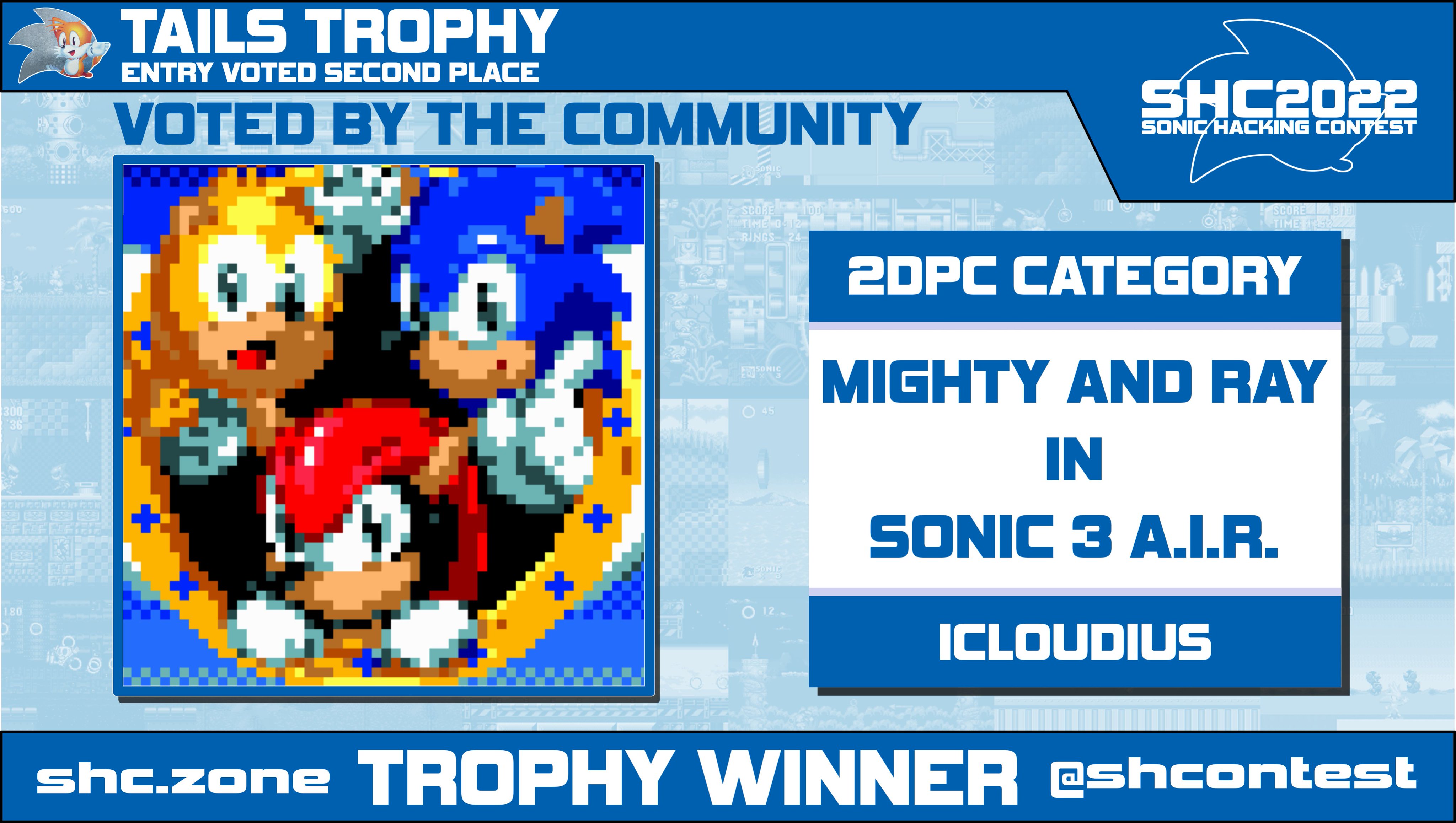 Sonic Hacking Contest :: The SHC2023 Contest :: Mighty, Ray, & Amy in Sonic  3 A.I.R. :: By iCloudius