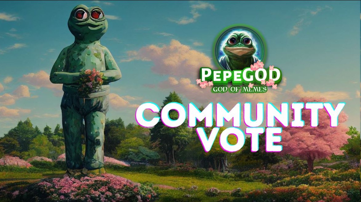 GodofMemesERC20's tweet photo. Ongoing meme contest voting right now in our community tg.

May the Memes be with you!

https://t.co/b66VuNtcfJ

#GodPepe $PEPE #Pepe #GodofMemes #ETH #ERC20 #MemeContest #meme $meme https://t.co/MSTXsreAIN