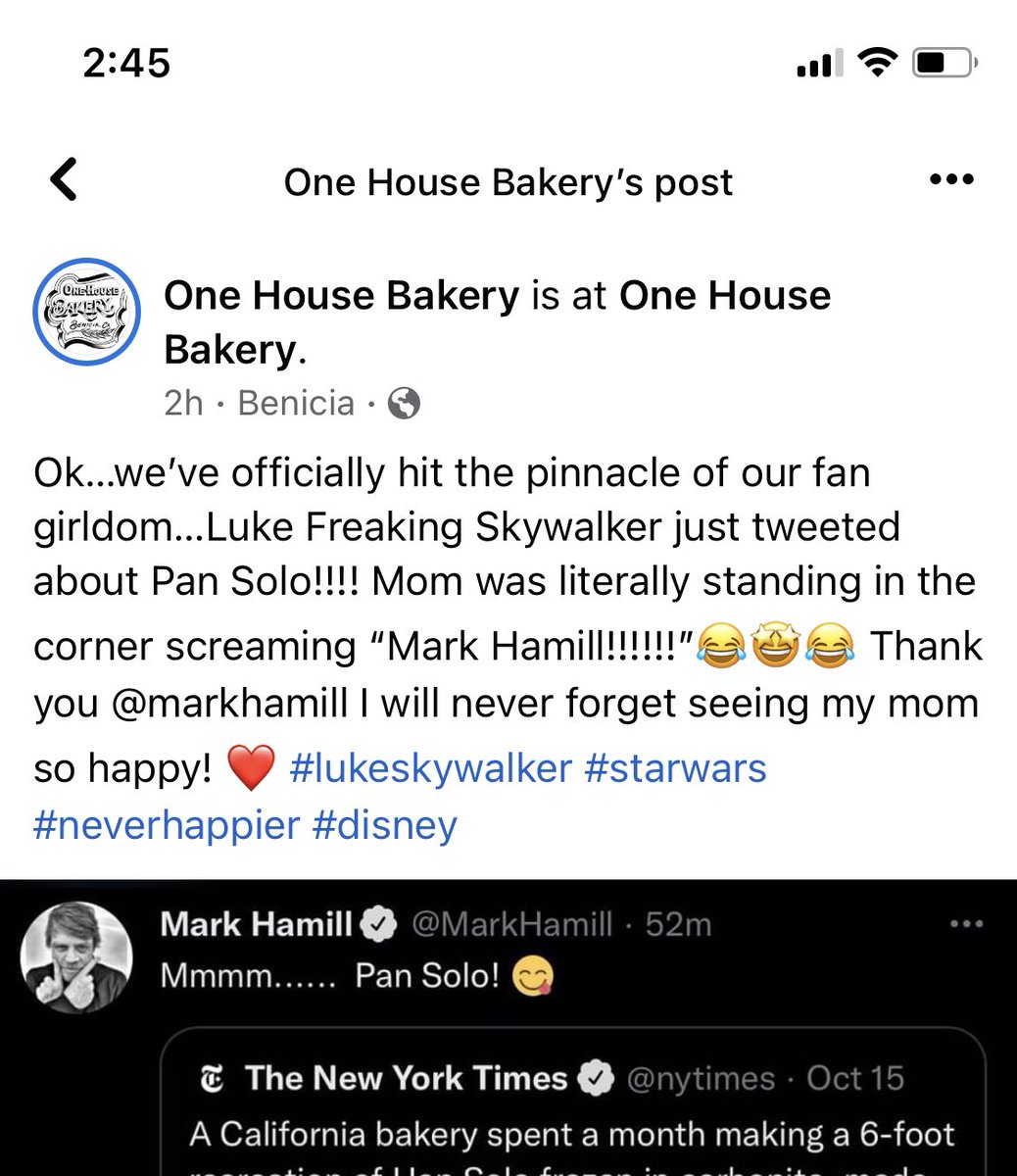 baronsmeats's tweet photo. @MarkHamill Good job @MarkHamill you’ve done well young padawan https://t.co/7XPxwrMtXY