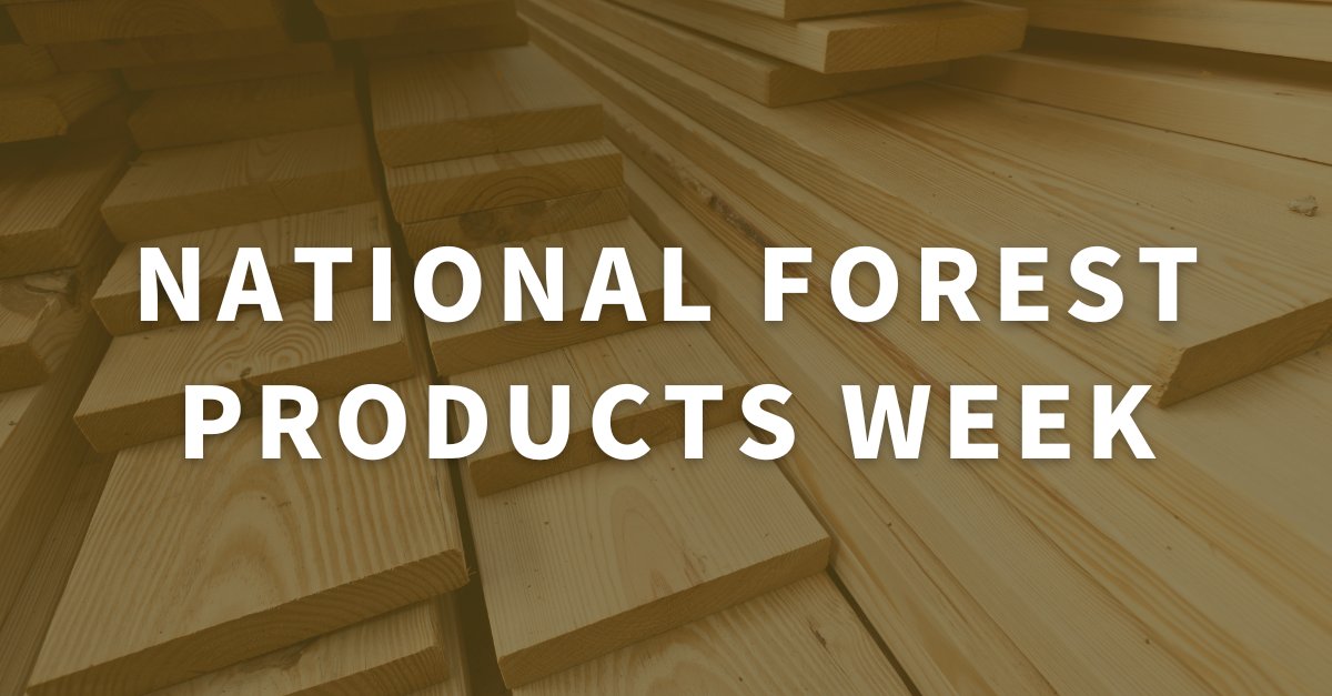 Today marks the start of #NationalForestProductsWeek, which celebrates the important role forests play in our environment and value of forest products in our economy. Share with us what forest-built products and projects have inspired you.