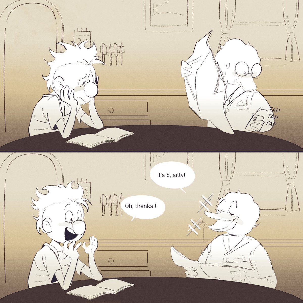 Luc_doodle's tweet photo. The calculator is for emergency only #DontHugMeImScared #DHMIS #dhmisfanart https://t.co/nZne3rE2vQ