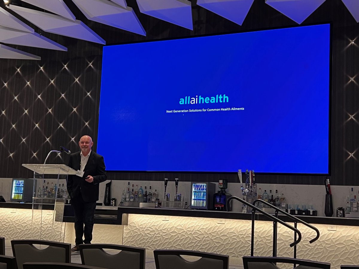 AllaiHealth's tweet photo. Just launched AllaiHealth this week at the subliminal Mercedes Benz Stadium in Altanta. Thanks to the amazing  @MariaThackerG and her outstanding Team @Georgia_Bio for making this extraordinary event happen!!! https://t.co/sbi8tdMhBg