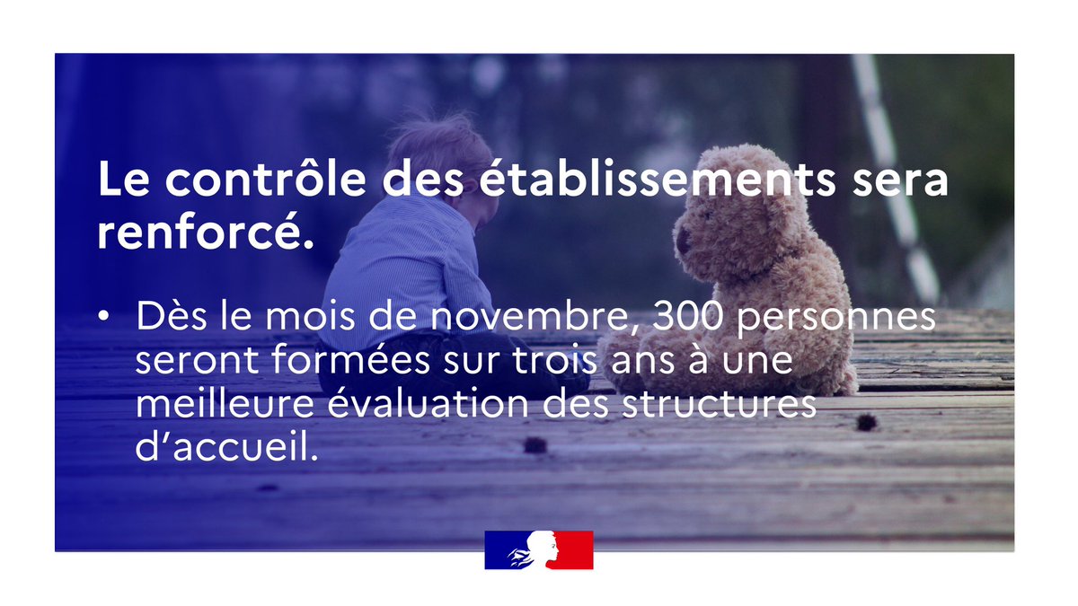 CharlotteCaubel's tweet photo. Le contrôle des établissements sera renforcé. 

➔ J’ai demandé le recrutement de plusieurs dizaines de personnes pour renforcer les moyens de contrôle.
 
➔ Nous allons aussi former dès le mois de novembre 300 personnes sur 3 ans pour une meilleure évaluation des établissements. https://t.co/b0NI5SQbXP