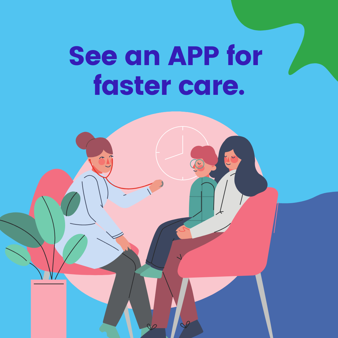PENTAtlanta's tweet photo. Advanced practice providers perform many of the same duties as physicians, like prescribing medications and performing exams. Seeing an Advanced Practice Provider (APP) is faster care not less care.  Call us today! https://t.co/XMrZwF7xIa
