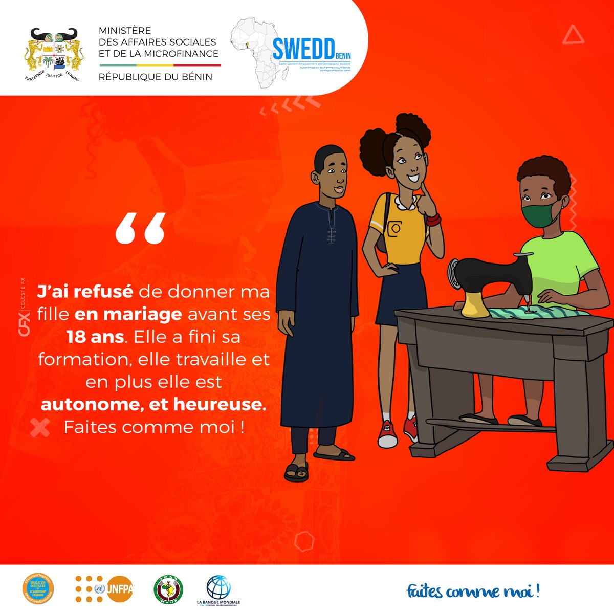 Projet SWEDD-Bénin tweet media