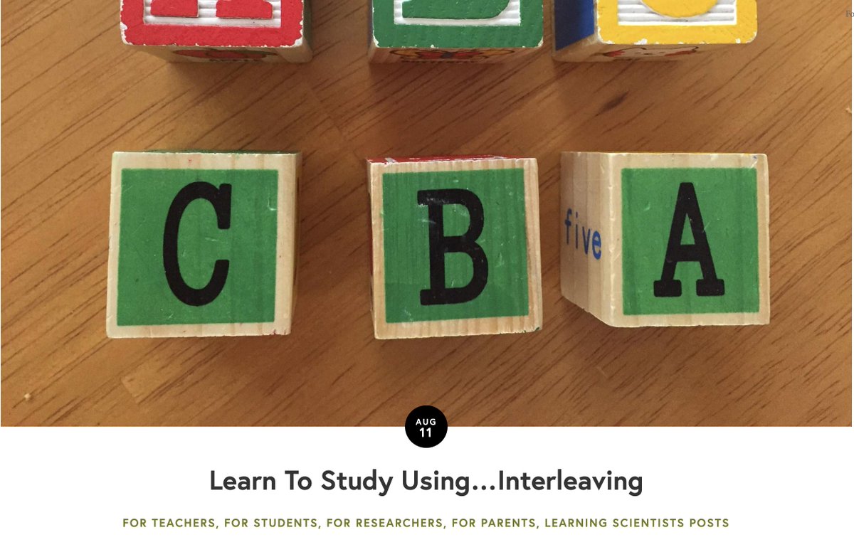 LisaCoc32964717's tweet photo. For students unsure about how to study for English (or any subject), The Learning Scientists website is full of student-friendly tips based on current academic thinking #retrievalpractice #interleaving #spacing #dualcoding #elaborativeinterrogation https://t.co/OeoJyMY1bc