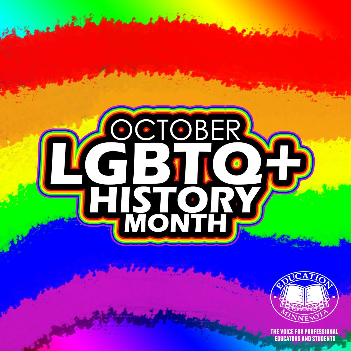 Happy #LGBTQHistoryMonth 🌈 Educator resources and more for an inclusive, welcoming classroom: AFT - edmn.me/3NFi66w NEA - edmn.me/3EK35za