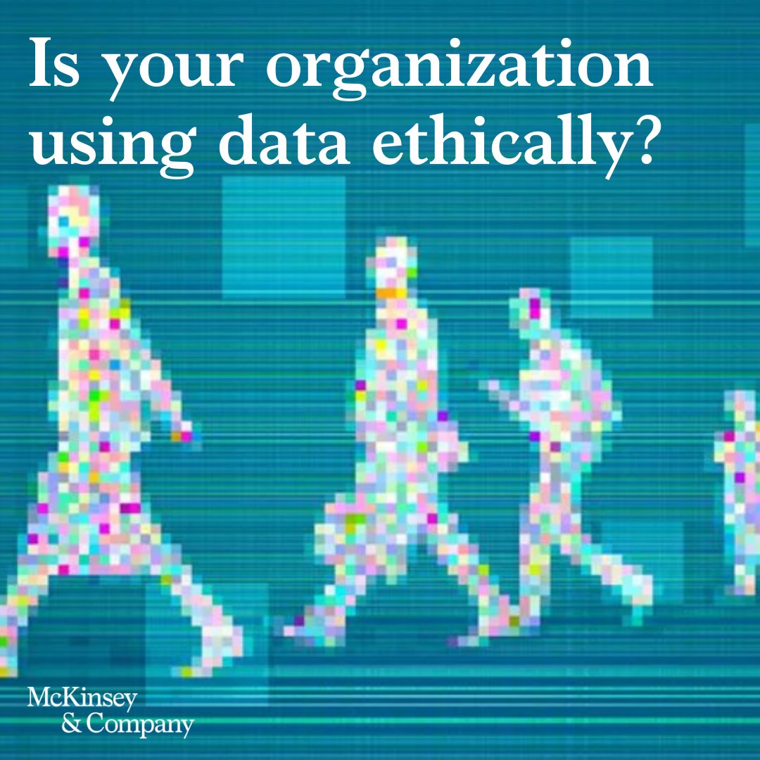 McKinsey's tweet photo. How should companies begin to think about ethical data management? And what measures can they put in place to ensure that they are using data appropriately across the value chain? Dive into these insights to find out: https://t.co/f7XNX63NiQ

#McKinseyThemes #DataEthics https://t.co/Uz5mnbESDV