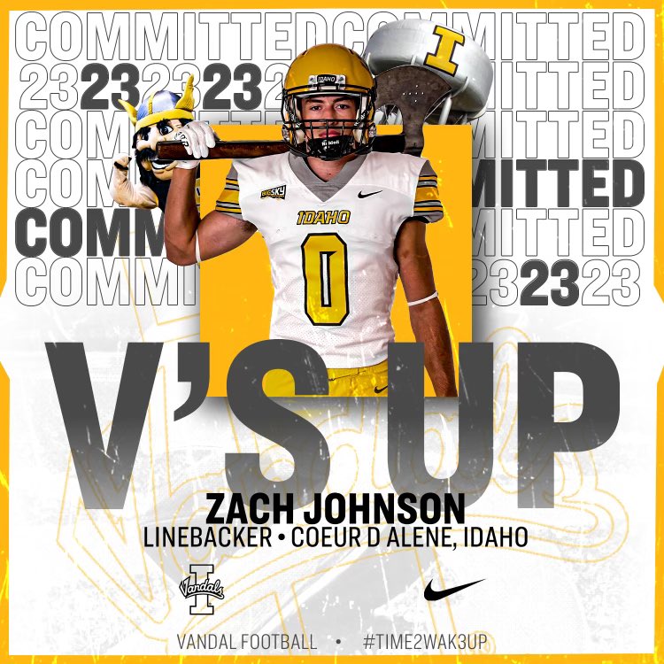 __zachj11's tweet photo. Committed to @VandalFootball!! Excited to get this rolling ✌🏼’s ⬆️
@Coach_Eck @RobAurich @TylerYelk @Coach_Sutt @coach_asuega @franks_coach @TevitaLose @LukeSchleusner @Booof38 https://t.co/qjiJMxfx6d