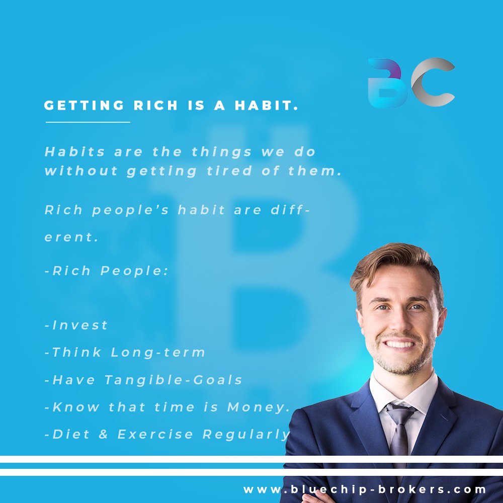 bluechipbroker's tweet photo. Getting rich is a habit...
.
👉 @bluechipbroker
.
.
#BlueChipBroker #Invest #success #tesla #bitcoin #GoldInvestment #finance #earn #earnmoney #cryptocurrency #crypto #bitcoins #btc #rich #cryptomining #trade #trading #trader #investment #investor  #invest #investing https://t.co/KJTrk4dSm5