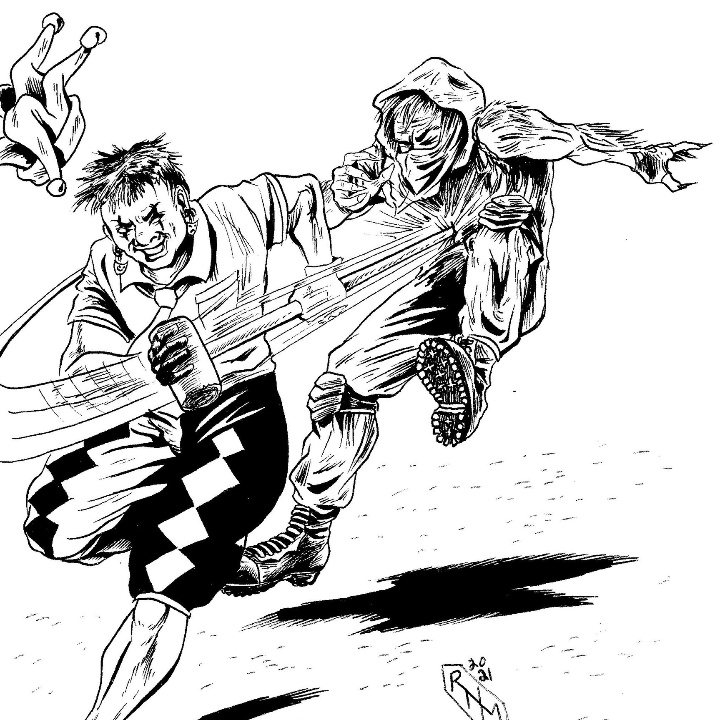 PeaklikeDante's tweet photo. This #inktober2022day16 falls on an #AmazingActionSunday &amp; our book Project Shadow Breed is full of #werewolf soldiers, high tech Merc's, &amp; more! This black &amp; white 90s style comic is set in modern day Seattle. Grab a digital copy now at https://t.co/JG8EPkJq7U #indie #comics https://t.co/k13fOAeWI5
