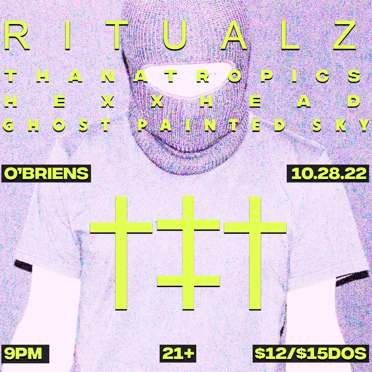 ghostpaintedsky's tweet photo. Ghost Painted Sky is a late addition to the @rrritualzzz, Thanatropics, Hexx Head show at O'Brien's in Allston, MA 10.28.22. Doors at 8 pm, 21+, tickets $12 adv/$15 door. https://t.co/09ZzekWWca https://t.co/7tHLBgqjJS