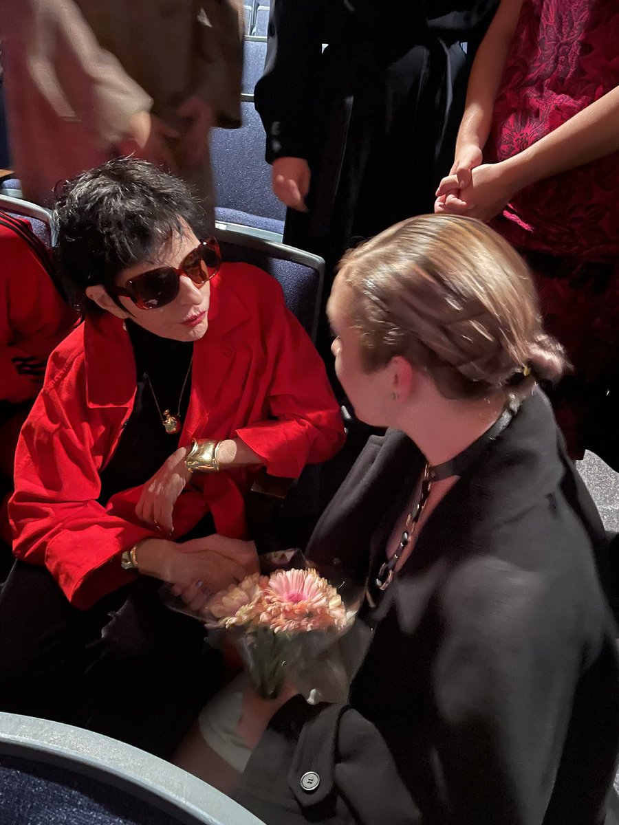 beanzcore's tweet photo. so I met Liza Minelli. And Ben Vereen. And Liza told me I’m really good. Multiple times. If you’re looking for me in the next 6 business weeks I will be screaming into my pillow https://t.co/jBz4lEZl3S