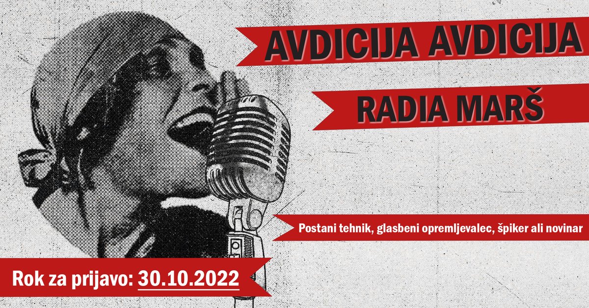 Rekrutiramo v prve vrste mariborske neodvisne medijske krajine. Radio MARŠ vabi na redno jesensko avdicijo za programske sodelavce.

Prijavi se do 30. 10. 2022!
Obrazec: forms.gle/eWYXwNbAnmf5w3…