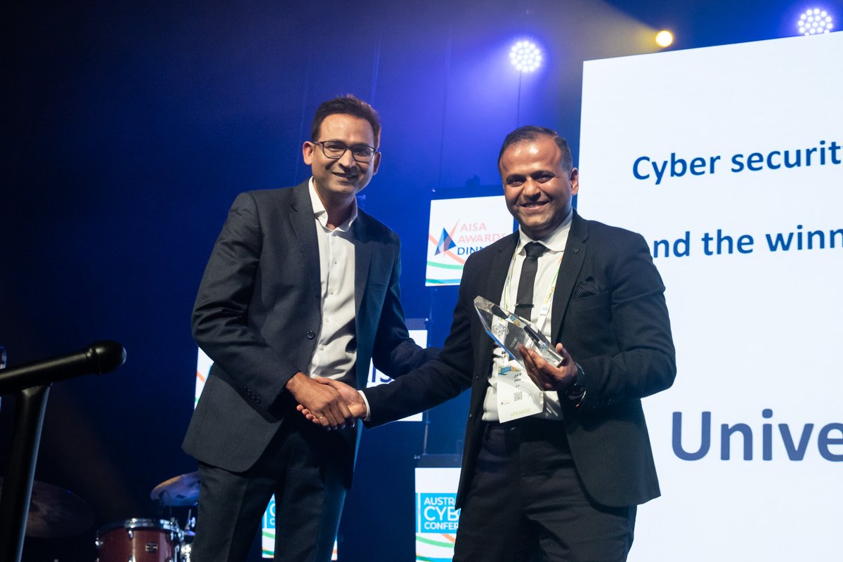 AISA_National's tweet photo. Congratulations to University of NSW for winning AISA's 2022 Cyber Security Educator of the Year award!
#UNSW #CyberSecurityEducator #educatoroftheyear #cybersecurityawards #Award #infosec #AISAawards #cybersecurityawards #Cyber #Cybersafety #Cybersafe #Dataprotection #cyberaward https://t.co/pDdnWm27dU