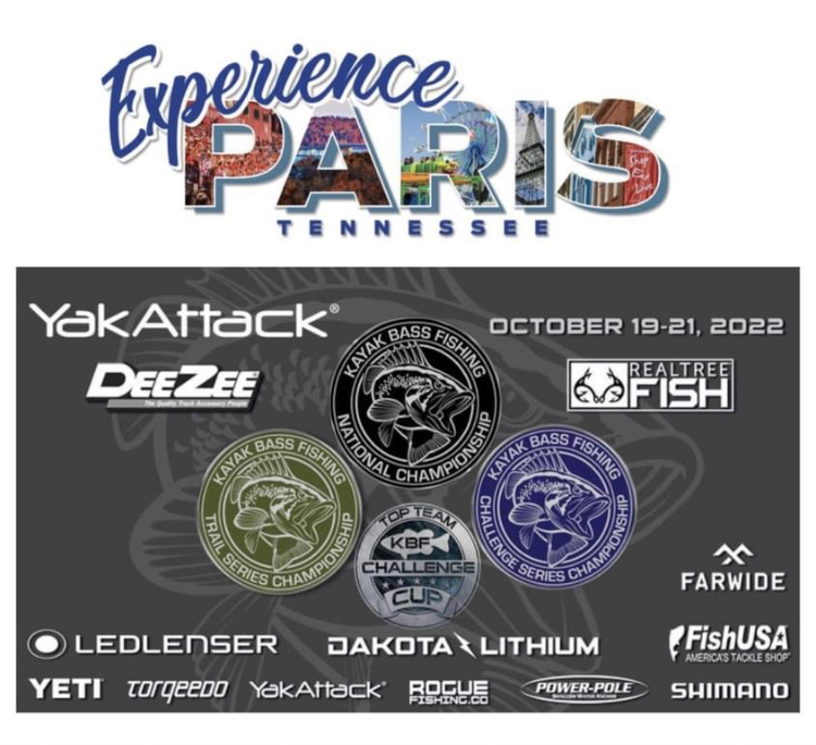 KayakBassFish's tweet photo. The @YakAttackUS Kayak Bass Fishing National Championship is on Kentucky Lake this Oct 19-21! Spread the word, share angler posts and follow these hashtags! 
#KBF, #KBFNC and #KBFNC2022 and #KBFNCVII #kbftrailserieschampionship  #KBFTOPTEAMCUP #KBFChallengeSeriesChampionship https://t.co/08fhNPRu1s