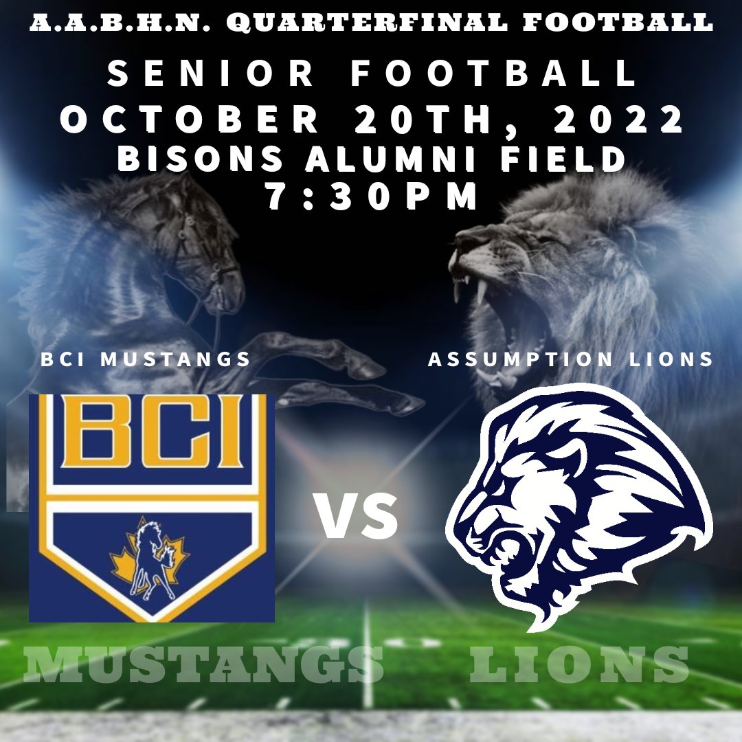 AcsBrantford's tweet photo. Game Week! Our Seniors hit the playoffs with quarterfinal action on Thursday + the Juniors finish off the regular szn on Friday! 🦁🏈💪💪
#lionpride #lionsforever #lionsfootball #acsfootball #brantfordfootball #aabhnfootball #onhsfball #playoffs #regularszn #gameweek #letsgo https://t.co/unS9s2tiu1