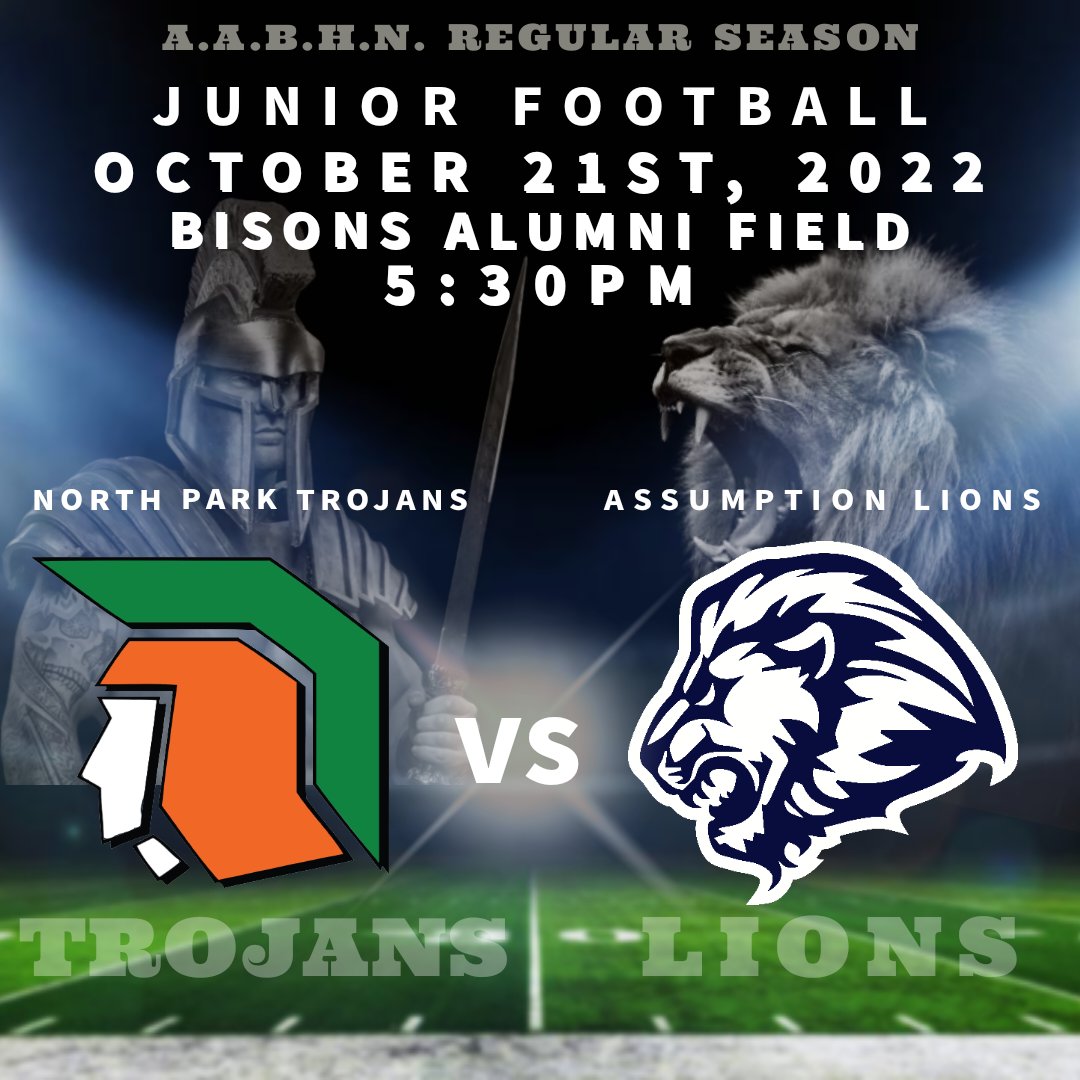 AcsBrantford's tweet photo. Game Week! Our Seniors hit the playoffs with quarterfinal action on Thursday + the Juniors finish off the regular szn on Friday! 🦁🏈💪💪
#lionpride #lionsforever #lionsfootball #acsfootball #brantfordfootball #aabhnfootball #onhsfball #playoffs #regularszn #gameweek #letsgo https://t.co/unS9s2tiu1