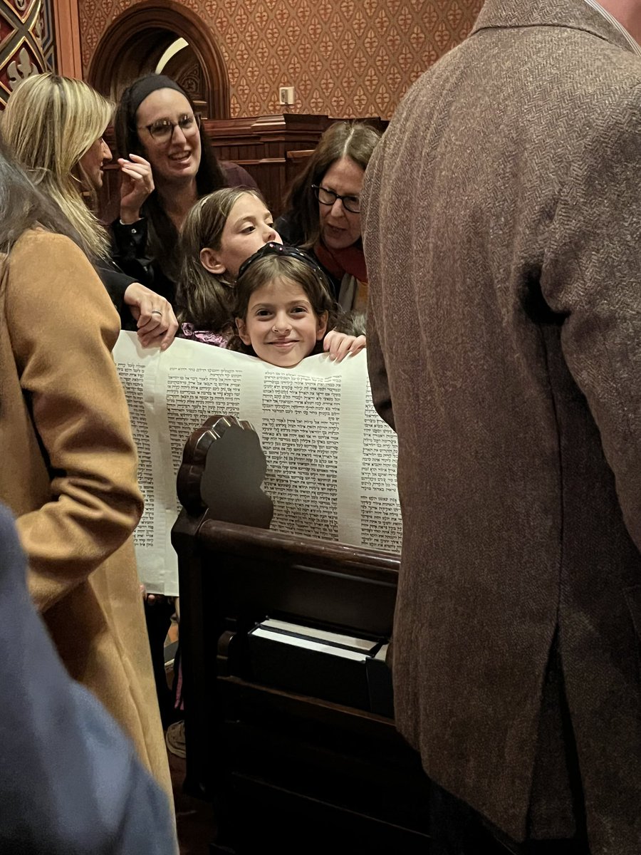 Tonight, I went to synagogue to celebrate the beginning of my younger daughter’s Jewish education. Watching the children hold the Torah so proudly as it was fully unscrolled was our joy and our resistance.