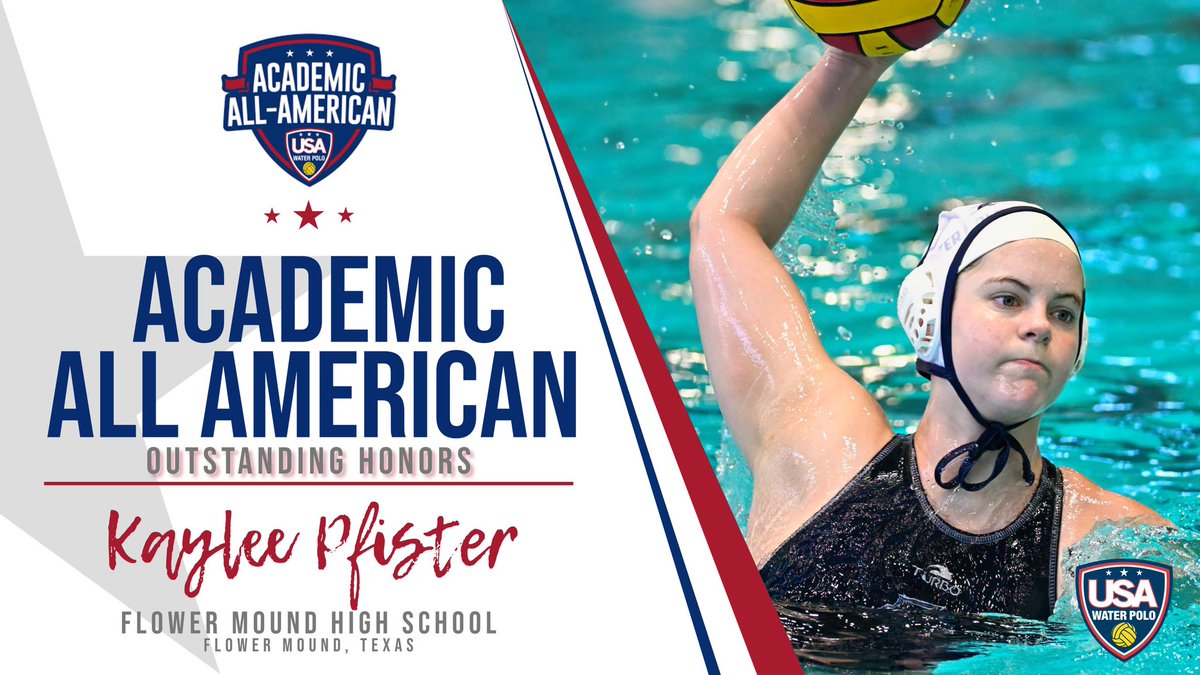 waterpolofmhs's tweet photo. CONGRATULATIONS! 🎉 Kaylee Pfister on your Academic All American Outstanding Honors from @usawp. We are proud of your accomplishments both academically and in the pool! #JaguarWaterPolo #JagNation #JagScholars https://t.co/cMiosidwxx