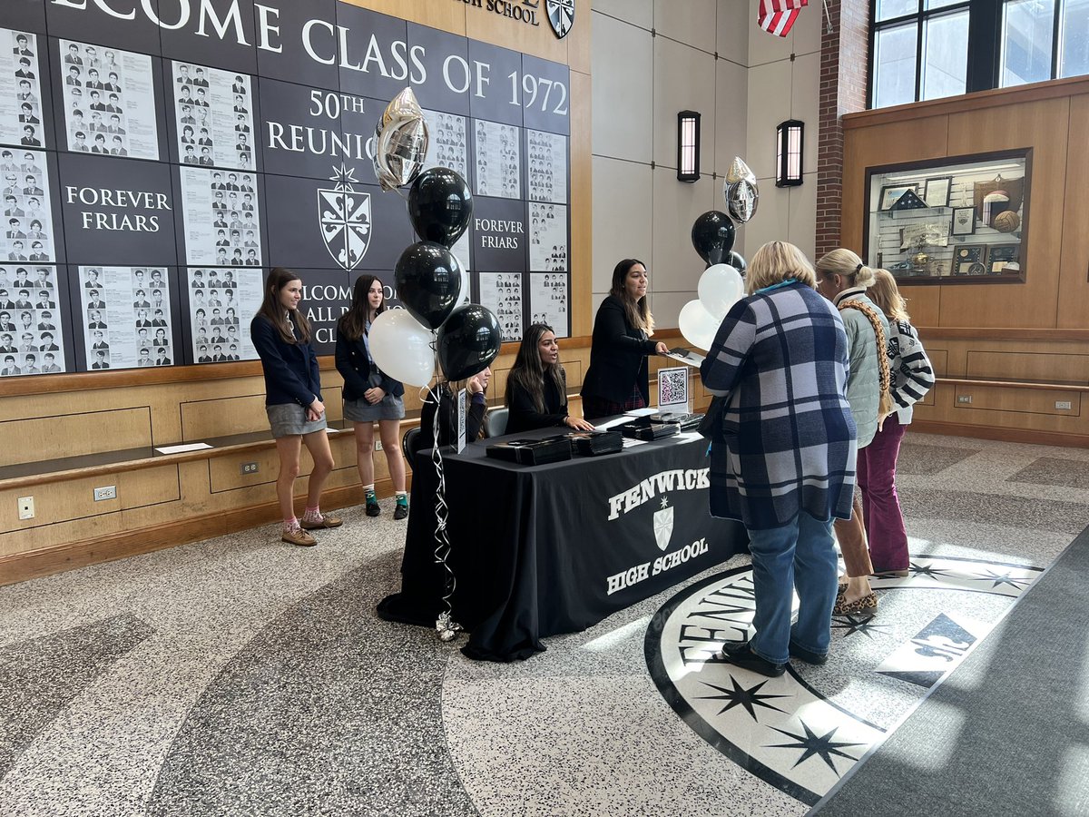 Our October Open House was filled with lots of smiles from the time prospective students &amp; parents came through the door &amp; were warmly greeted by the Fenwick community. Check out our photos all around Friar Nation! Follow us on IG @fenwickhsadmissions for more photos!