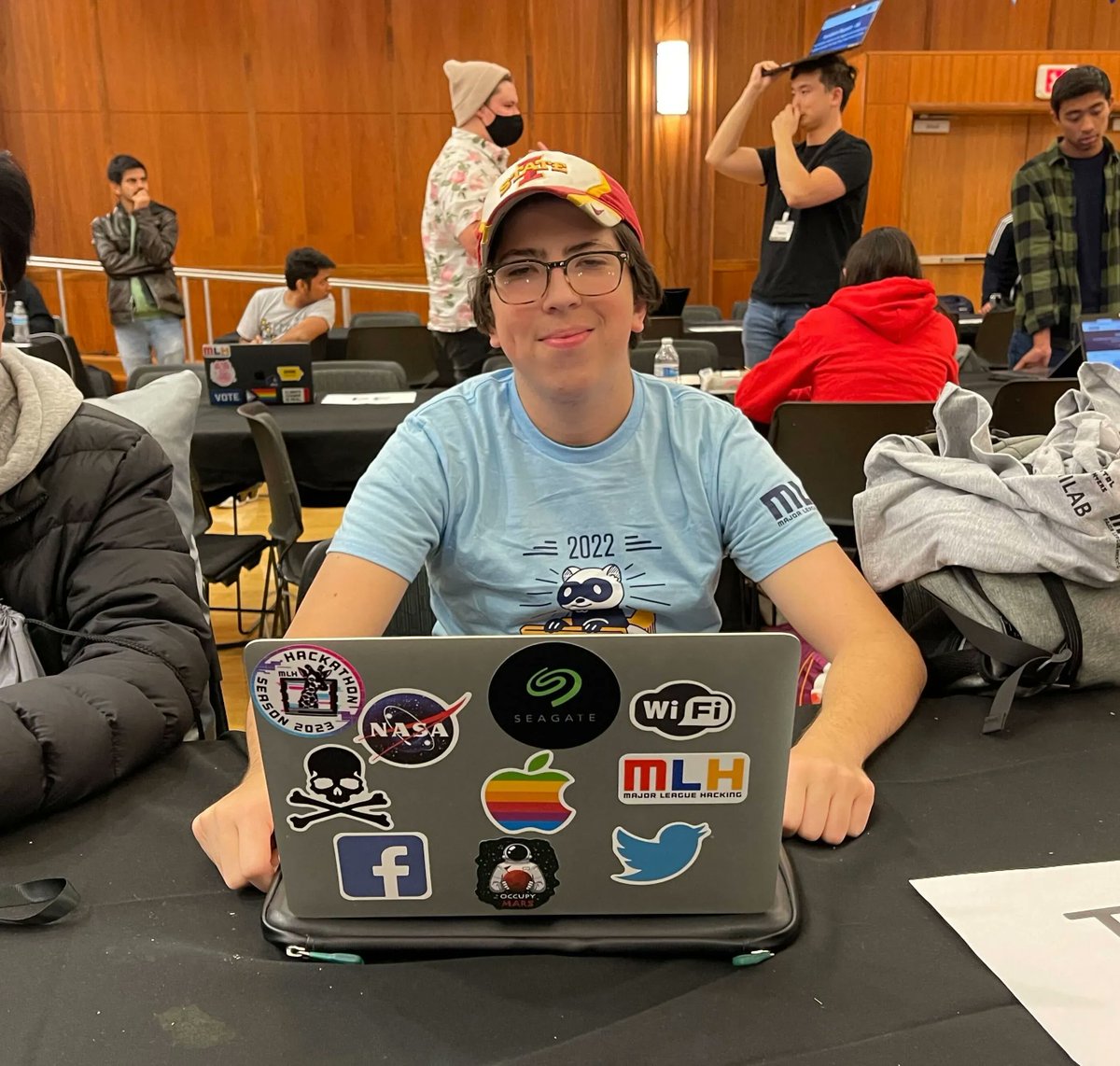 MLHacks's tweet photo. What's your favorite sticker?
#HackUIowa https://t.co/IZrs4p0mv5