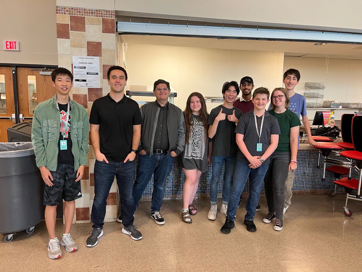 Spotted at Houston Youth Symphony rehearsal today: most of the nine HSPVA band students who hold positions in HYS ensembles, plus Mr. Fetting, who was there to lead sectionals. We are very proud of our students who play in these amazing groups!