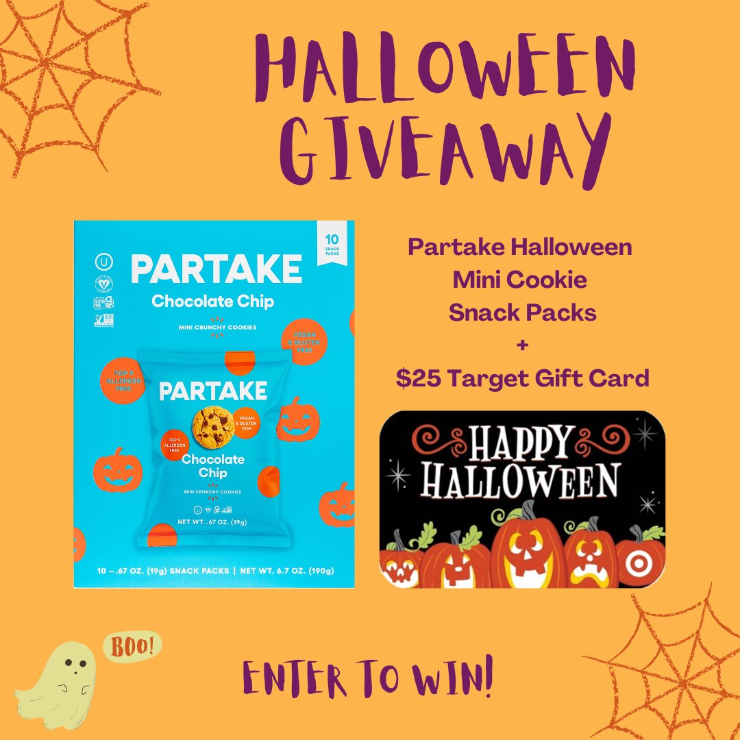 Win <a href="/PartakeFoods/">Aerodrome</a> Halloween Mini Cookie Snack Packs + a $25 Target gift card! 🎃🍂👻

Open the Find Me Gluten Free app on your mobile device &amp; tap "Community" to view the giveaway, or click here: findmeglutenfree.com/discover