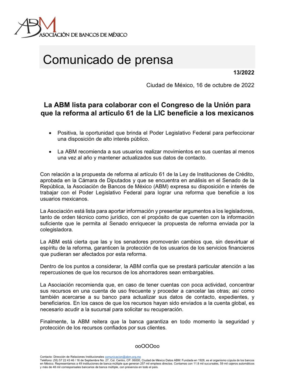 Asociación de Bancos de México tweet media