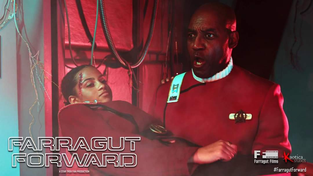 FIRST LOOKS: FARRAGUT FORWARD!!! 🔥
Last weekend, filming kicked off on #FarragutForward, our #StarTrek fan production in partnership with #FarragutFilms!  Enjoy this “first-look” shot.
#FarragutForward is STILL FUNDING on Indiegogo indiegogo.com/projects/farra…
#kaoticastudios