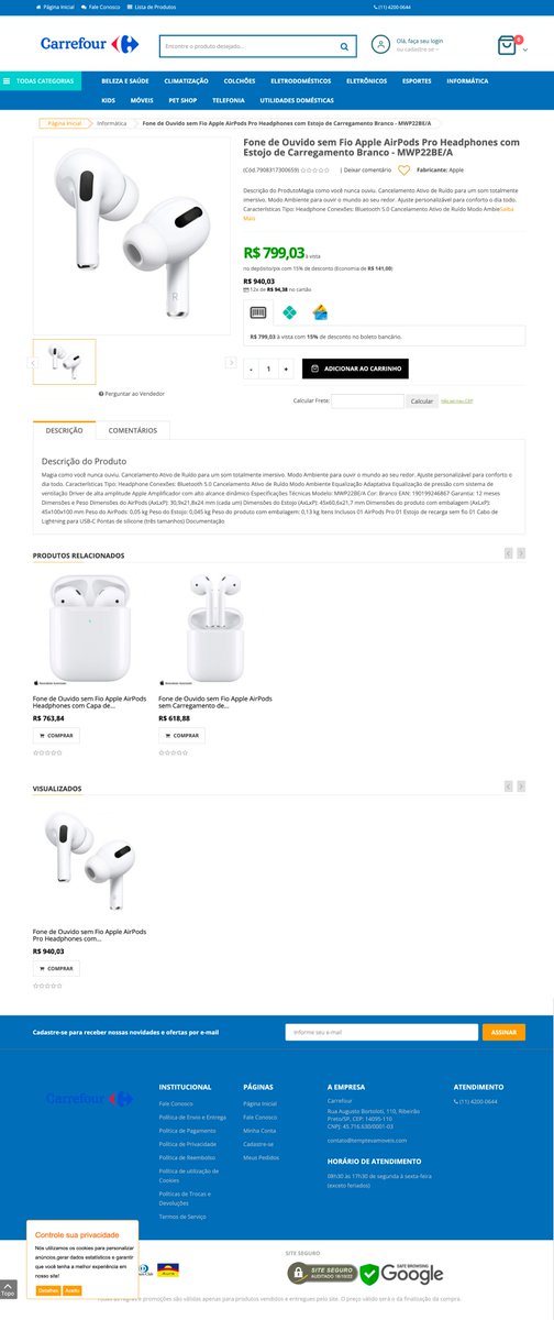 <a href="/carrefourbrasil/">Carrefour Brasil</a> 

Site falso se passando por vocês.

temptevamoveis.com/item/Fone-de-O…