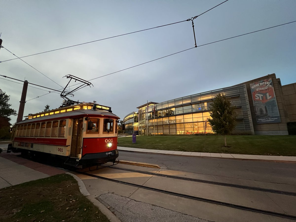 transit509's tweet photo. As a bonus, I checked out everyone’s favourite streetcar: The Delmar Loop Trolley. It’s hard to say it’ll ever succeed when they have to be forced to restart it in lieu of returning $25m, but an hourly schedule for ~7.5hrs/day 4 days a week is pitiful. At least it was fare free. https://t.co/a89ahMsfm9